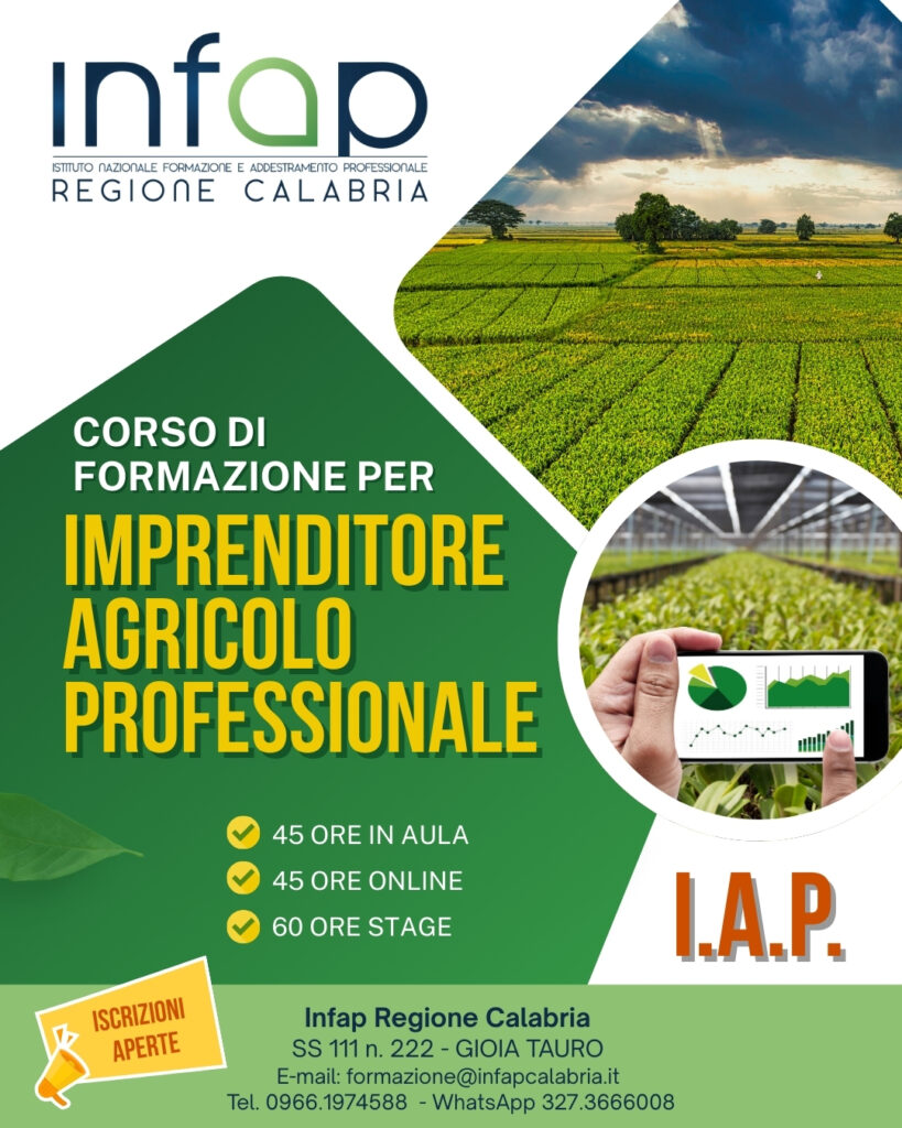 Corso per Imprenditore Agricolo Professionale (IAP)